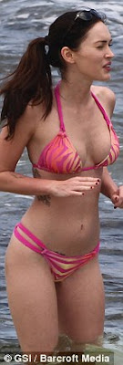 Megan Fox Bikini Soaked Up Poses