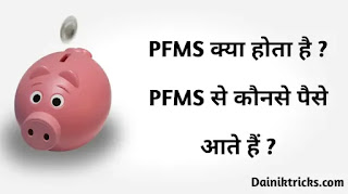 PFMS क्या होता है ? PFMS से कौनसे पैसे आते हैं ?