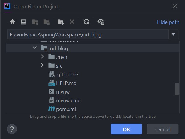 Open project with IntelliJ IDEA