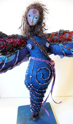 Beaded Dragonfly Spirit Doll by Jeanne Fry