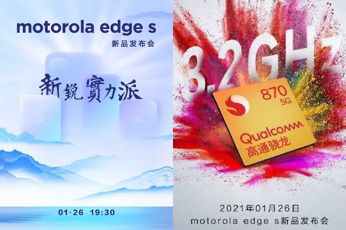 Motorola Edge S with Snapdragon 870 chipset, launch set for January 26