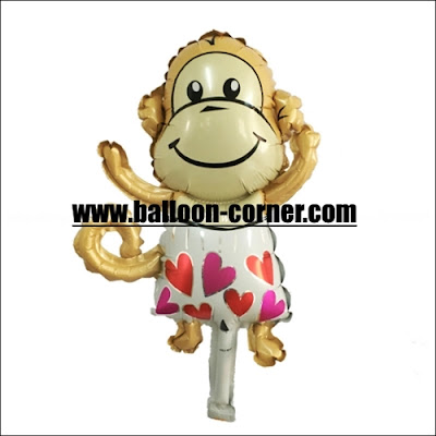 Balon Foil Monyet Mini