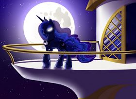 This is a gift for a friend who loves Luna on the Canterlot Castle