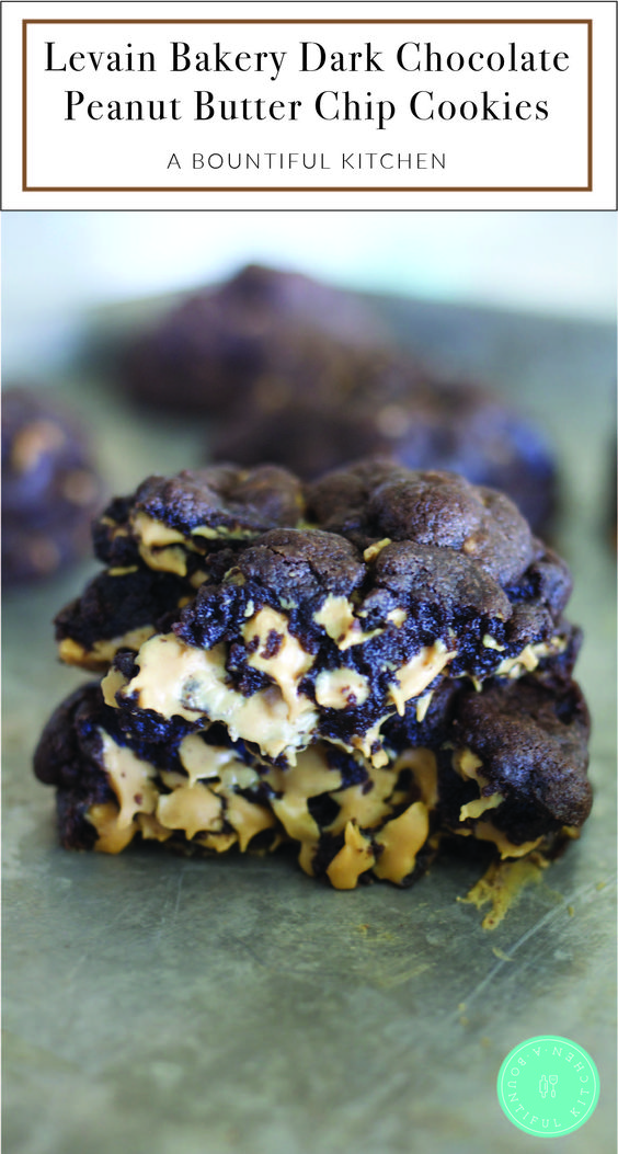 Levain Bakery Dark Chocolate Peanut Butter Chip Cookies are the most decadent peanut butter and chocolate lover’s treat ever. Almost 1/2 lb of gooey, dark chocolate and peanut butter chips combined in to a cookie makes this one of the most sought after recipes on A Bountiful Kitchen! Levain Bakery Dark Chocolate Peanut Butter Chip Cookies are the most decadent peanut butter and chocolate lover’s treat ever. Almost 1/2 lb of gooey, dark chocolate and peanut butter chips combined in to a cookie makes this one of the most sought after recipes on A Bountiful Kitchen!