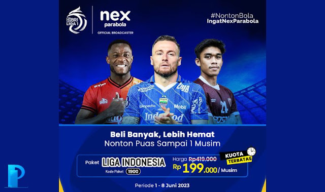 Promo Paket BRI Liga 1 Indonesia 1 Musim Nex Parabola