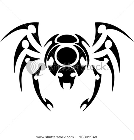 Tattoo Spiders Clipart Images, EPS Spider Clip Art tribal spider tattoo