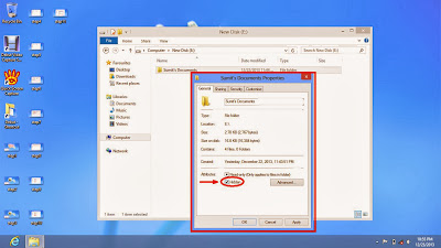 Learn how to hide files and folders in windows 8 step12