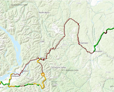 Trans Canada Trail BC Map.