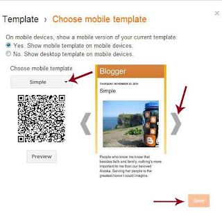 blogger mobile template settings