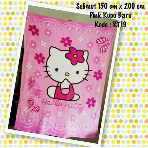 Selimut Hello Kitty murah grosir ecer 