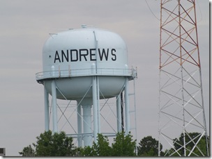 Every Town has it's own water tower that always shows its name.