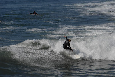 two surfers