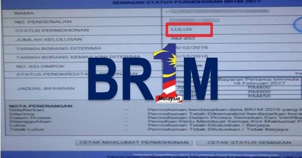 Status Permohonan BR1M Lulus Tapi Duit Tidak Masuk? Baca 