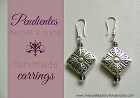 Pendientes de moda hechos a mano