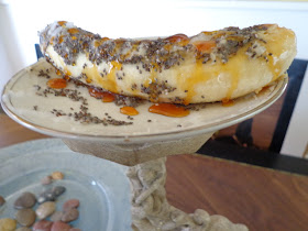 banana covered in super foods