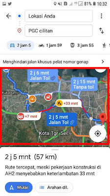 Cara Hindari Ganjil Genap Menggunakan Gogle Maps