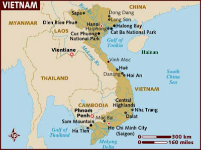 Vietnam mapa