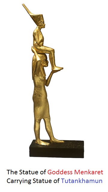 Goddess Menkaret Carrying Tutankhamun