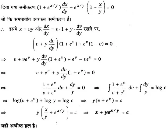 Solutions Class 12 गणित-II Chapter-9 (अवकल समीकरण)