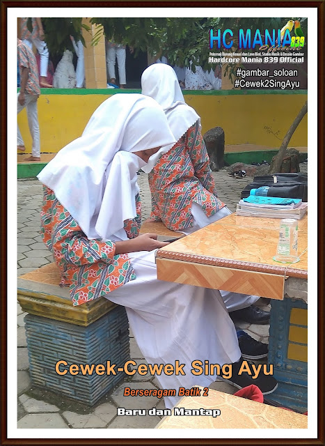 Gambar Siswa-Siswi SMA Negeri 1 Ngrambe Cover Batik 2 - Buku Album Gambar Soloan Edisi 8