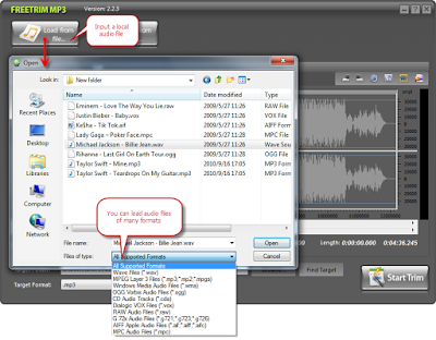 تحميل برنامج تقطيع الصوت download freetrim mp3