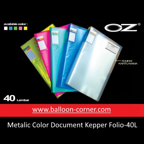 Metalic Color Document Kepper Folio-40L
