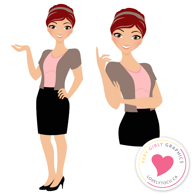 Free business woman clipart