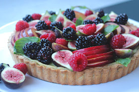 Nearly-Fall Fruit Tart with Goat Cheese | Nothing in the House