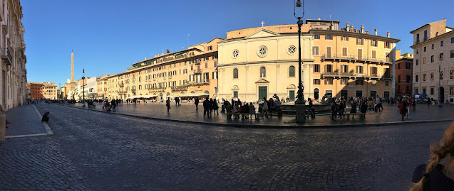 Panaorama of Piazza Navona, Rome, Lazio, Italy