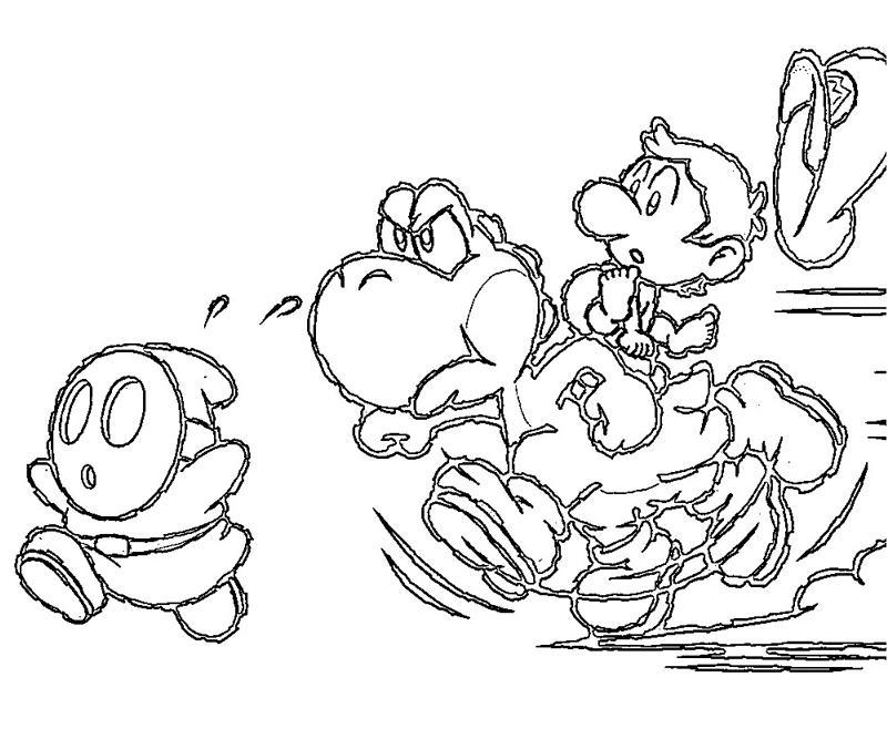 46 Yoshi's Island DS Part 5 Coloring Pages title=