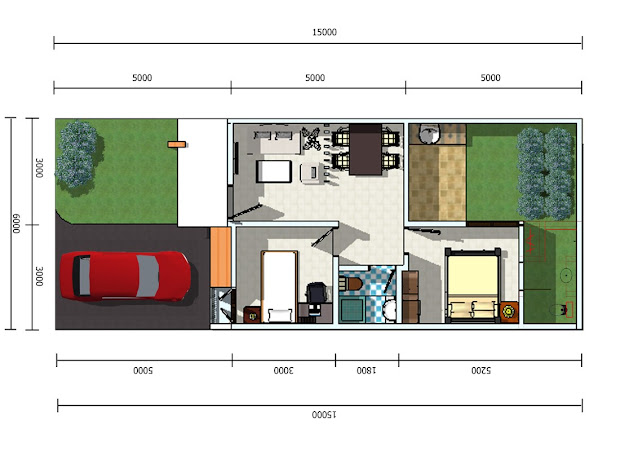 Denah Rumah Type 36