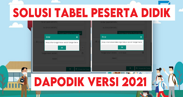 Solusi Mengatasi Tabel Peserta Didik Aplikasi Dapodik Versi 2021