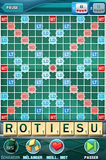 Scrabble pour iphone - copie ecran