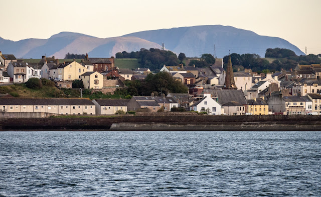 Photo of another view of Maryport from the Solway Firth with the northern fells behind