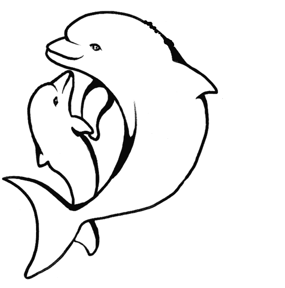 Download Free Coloring Pages Of Dolphins To the Print