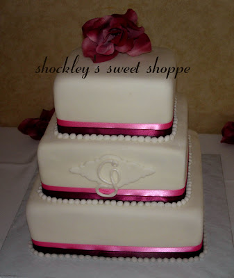 This Mother's Day cake was especially made in Pearl Pink Burgundy