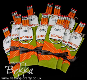 Creative and Healthy Halloween Treat by Bekka - buy everything you need to make this project (apart from the pencils) from www.feeling-crafty.co.uk