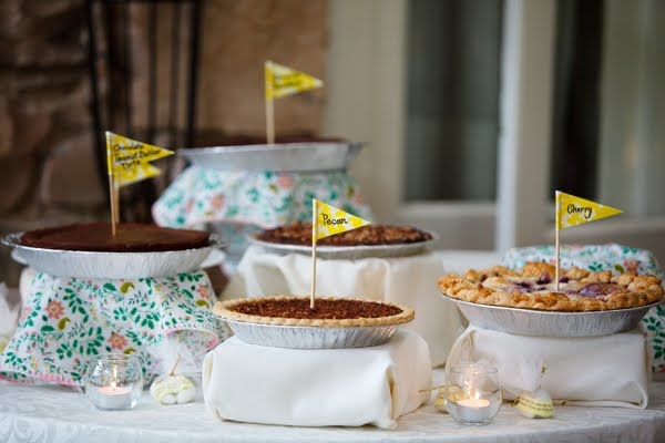 Instead of a traditional wedding cake Amy opted to satisfy her sweet tooth 