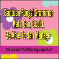 bantuan fungsi grammar untuk kata Can, Could, Be Able To dan Manage dalam bahasa inggris