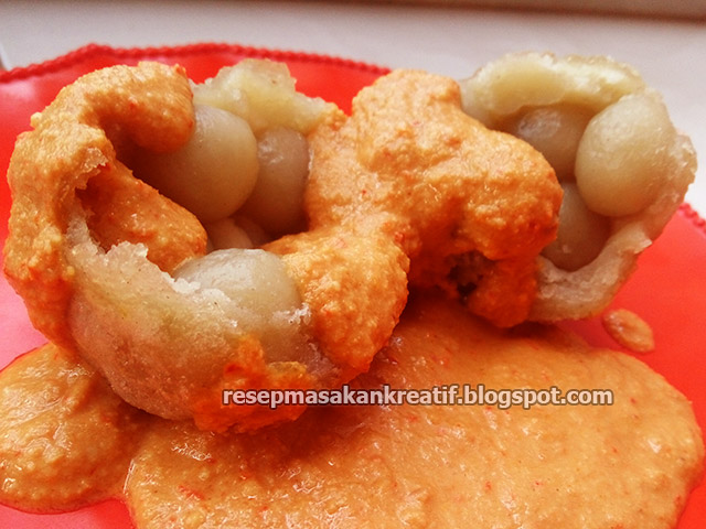 Resep Cimol Cilok Beranak Siram Saus Kacang - Aneka Resep 