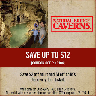 Natural Bridge Caverns coupons