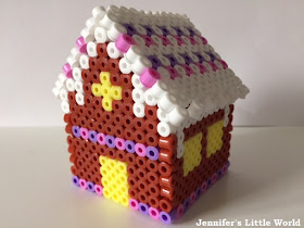 How to make a Hama bead gingerbread house