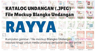 File Mockup / Katalog Digital Blangko Undangan Rayya Full Album