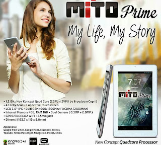 Spesifikasi Dan Harga tablet Mito Prime T330