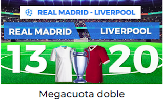 Paston Megacuota Champions Real Madrid vs Liverpool 26 mayo