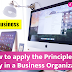 How to apply the Principles of Trinity in a Business Organization?