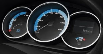 Renault Fluence ZE instruments