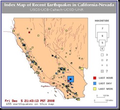 earthquake map