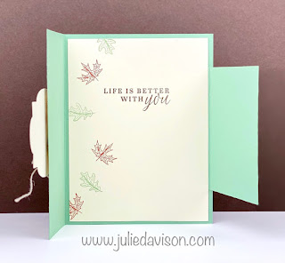 Stampin' Up! Beautiful Autumn Tuck Fold Card + VIDEO ~ August-December 2020 Mini Catalog ~ www.juliedavison.com