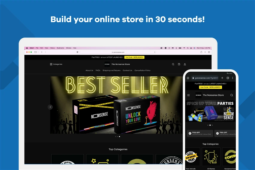 Dukaan offers a powerful suite of tools to launch your online store in no time.
